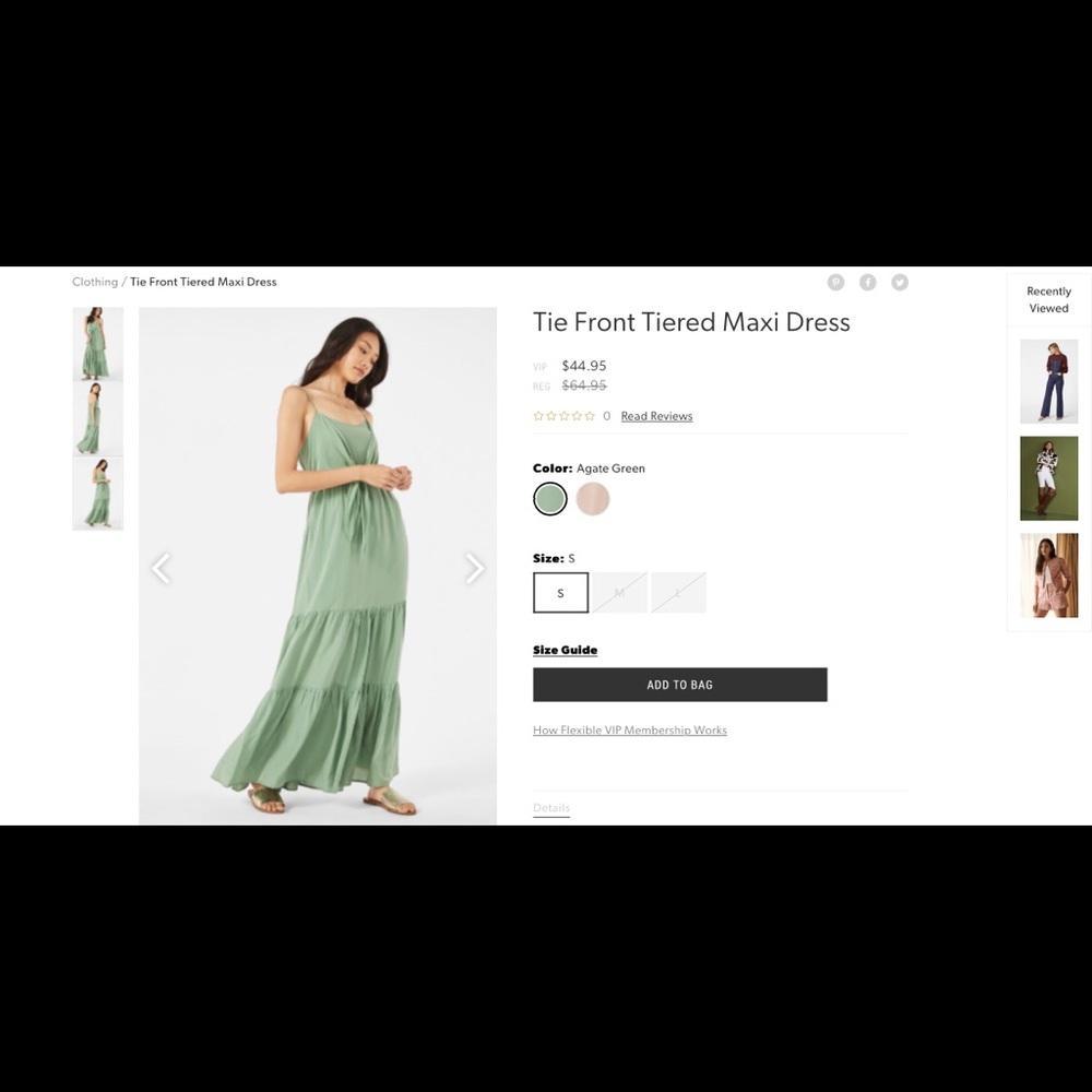 Tie front dress (brand new)